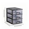 Desktop Drawer Organizer Translucent Fronts Office Supply