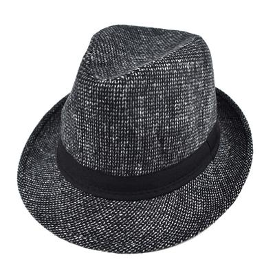 Britischer Winterwolle Plaid Zylinder Hut Mittelalterliche Herren Jazzhut Sonnenschutzhut Große Warme Krempe Hochzeitsfeier Eimer Fedora Hut Kappe