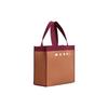 Marni Logo Print Color Block Design Tote Bag Women Tote Bags Brown Purple SHMP0076A2P4602ZO196
