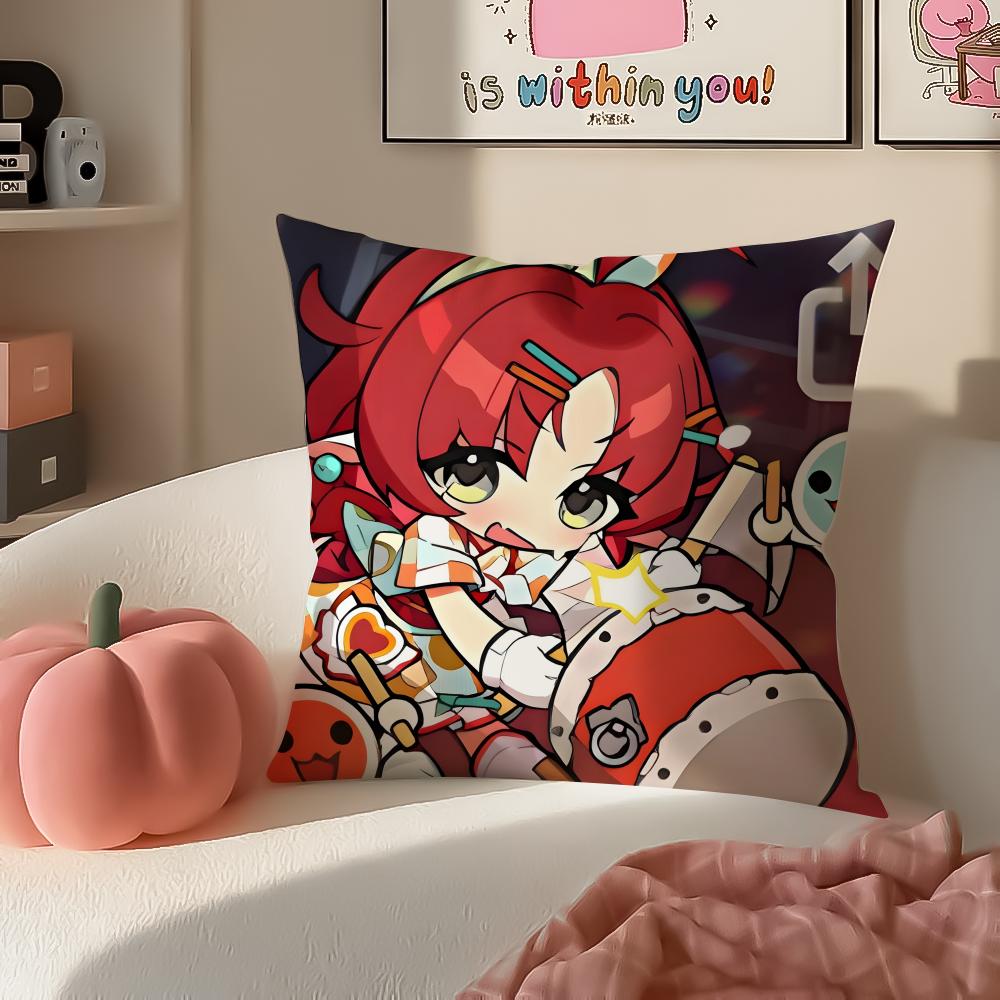 Game tactical AArknights Cushion Cover Pillowcase Short Plush Invisible zipper Room Sofa Cushion Cover