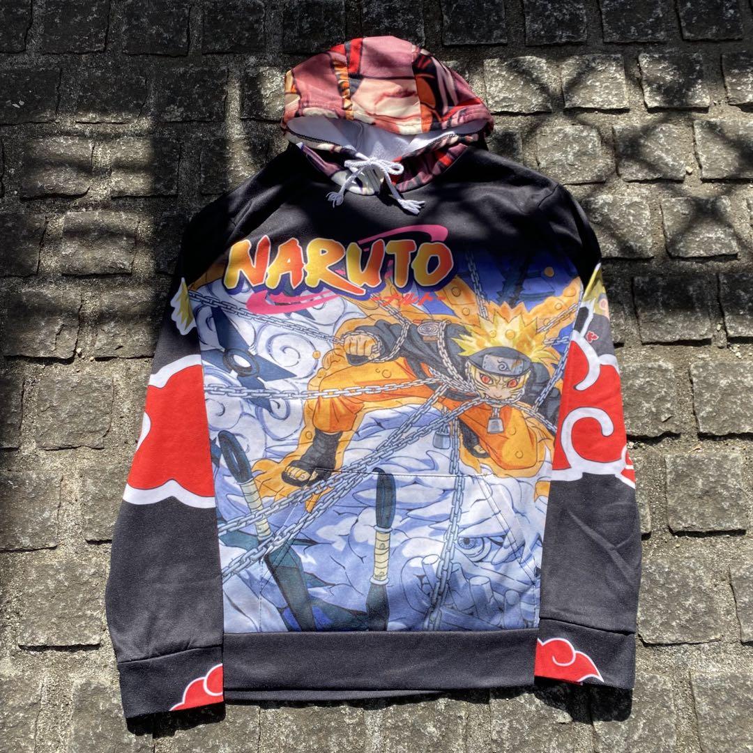 

[USED] One-of-a-kind NARUTO all-over print bootleg hoodie