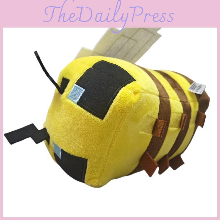 Bee Yellow Minecraft Plush Doll Toy For Children Gift And Room Decoration
