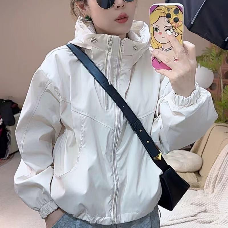 

Women s Zip Up Hooded Jacket in Multiple Colors 2XL слонова кістка