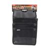 SK11 (SK11) Canvas waist bag SHN-3D BK 3-tier pocket black