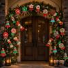 16/32pcs Tree Mini Candy Cane Ornaments Colorful Hanging Ornaments Holiday Party