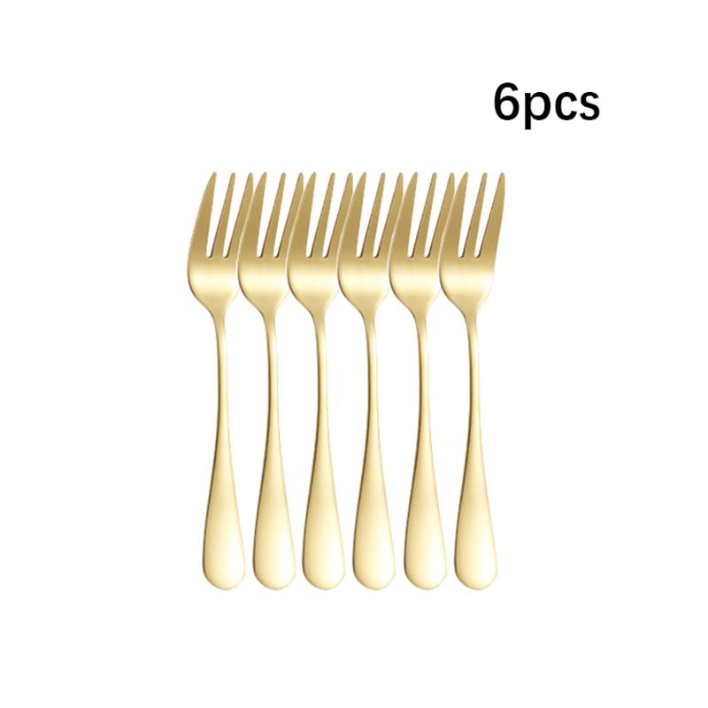 6/30pcs Golden Stainless Steel Tableware Knife, Fork and Spoon Hotel Thickened Western Tableware Steak Knife, Fork and Spoon Set