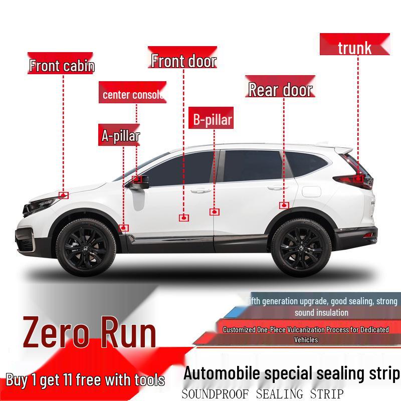 Leapmotor T03/C11/C01/C16/B10 Dustproof & Soundproof Car Door Sealing Strip
