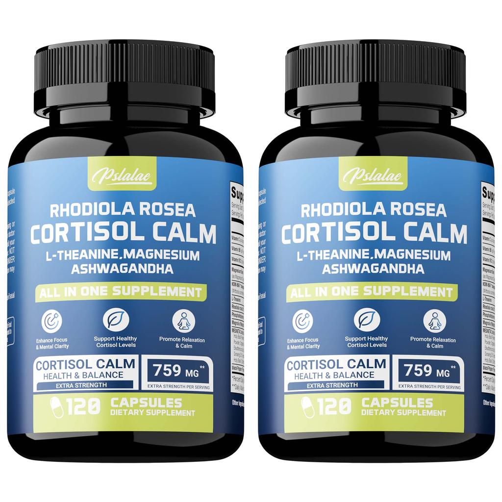 High-content Cortisol Supplement, Relieves Stress, Supports Daily Concentration, Suitable for Adults.