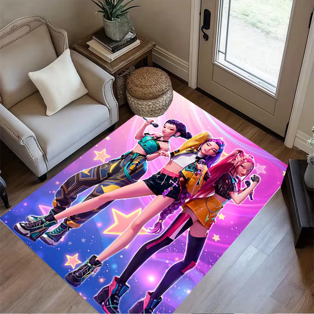 Dance Party Stars Area Rug Design for Game Room Bedrooms Dormitory Kitchen Antislip Carpet Office home decor
