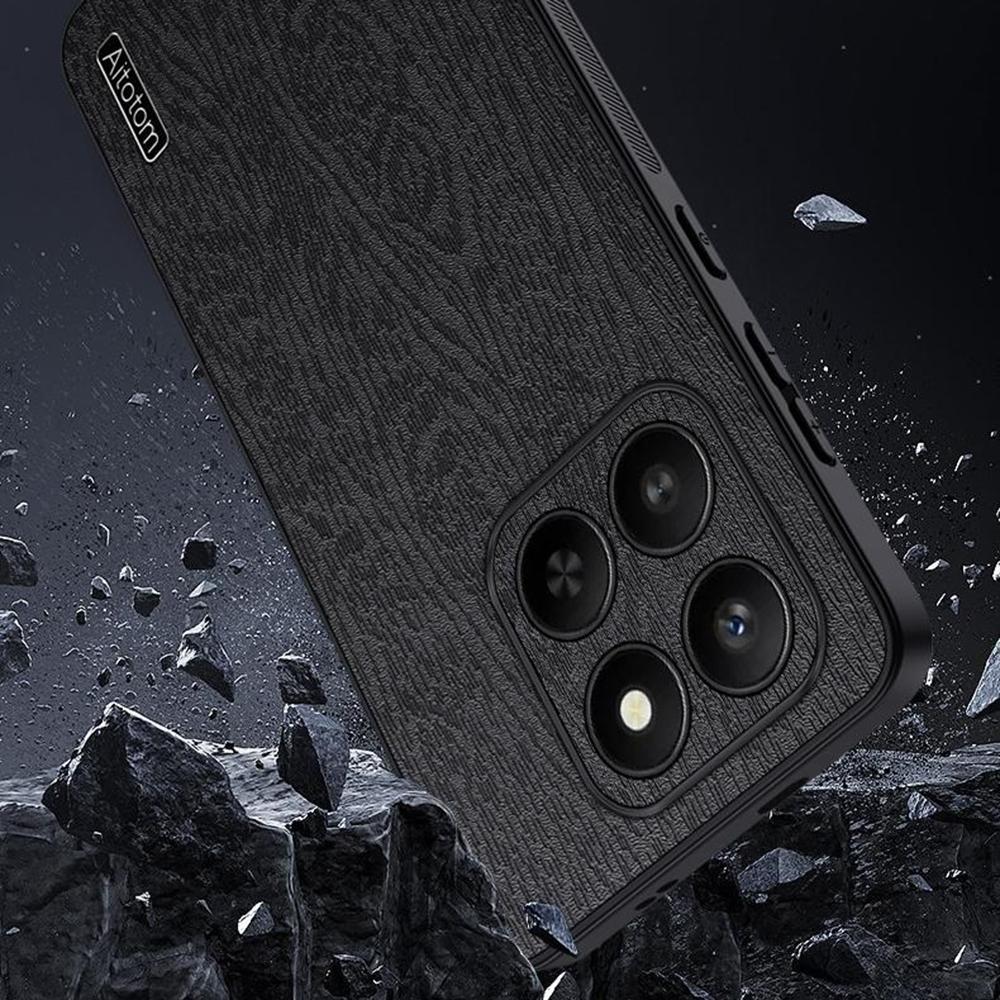 For Honor 400 Smart 5G/4G/X7d 4G Case Wood Texture PU Leather Coated PC TPU Phone Cover