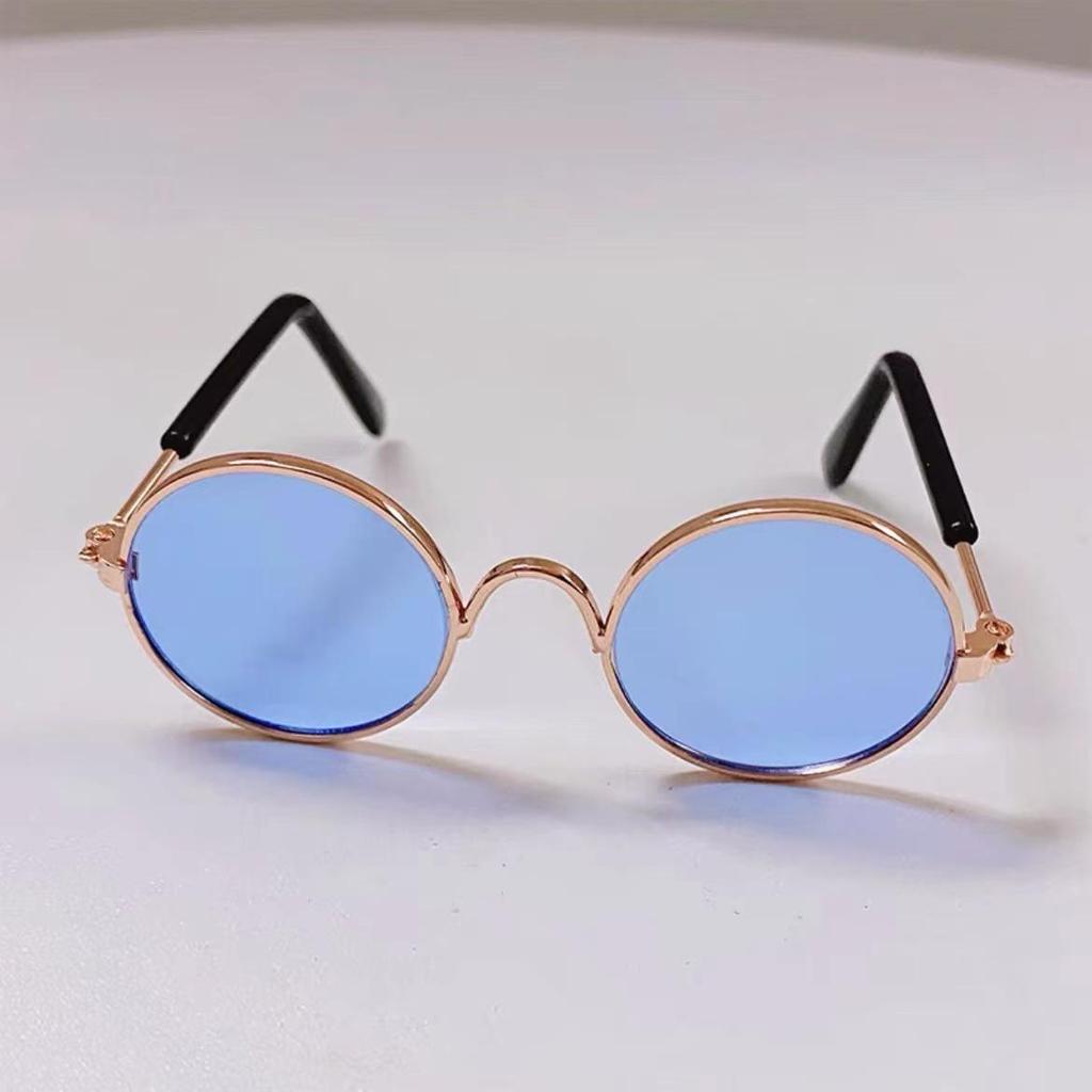 Pet Round Frame Sunglasses - Trendy Retro Glasses for Dogs and Cats