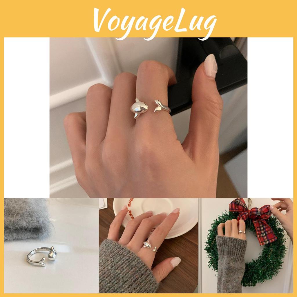 Stylish Whale Ring For Women With Adjustable Copper Design Perfect For Fashion Lovers
