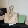 Corduroy Tote Bag Women's Commuter Handbag Large Capacity Shoulder Bag