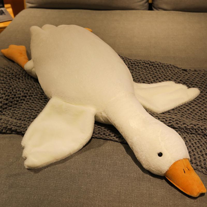 

50cm-130cm Kawaii Big White Goose Plush Toys Soft Big Goose Throw Pillows Fluffy Sleep Pillow Cute Animal Dolls Gifts For Girls 90cm белый