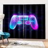 3D Cool Hra Elektronický Ovladač Závěs Gamer Boy Dětský Pokoj Dekor Závěs Obývací Pokoj Dekor Závěs 2 Panely Doprava Zdarma