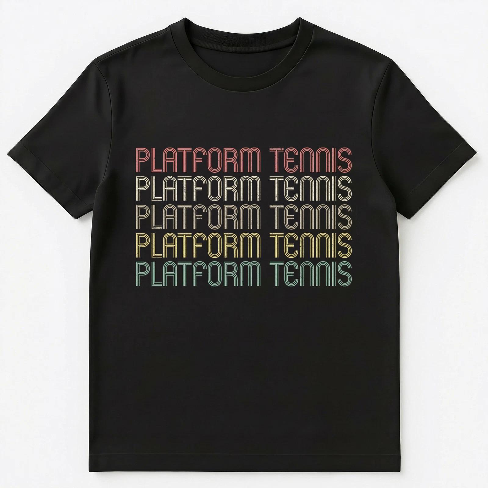 Retro Style Platform Tennis Unisex T-Shirt 2XL