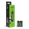4 Szt. Mocne Baterie Alkaliczne Zestaw Folia Ekonomiczna Videx Aaa Lr03 1.5V 1200 Mah