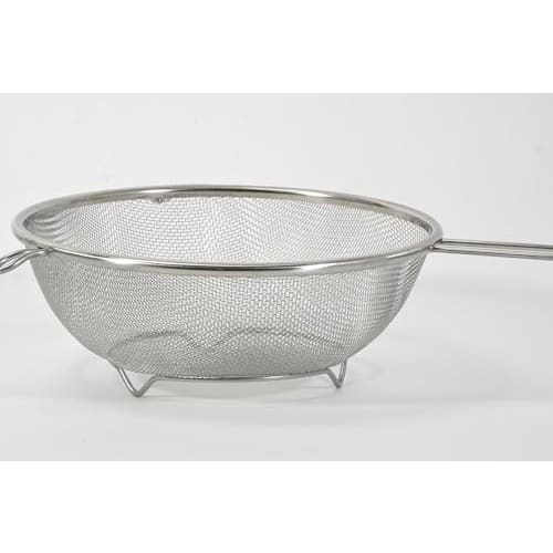 PEARL METAL Strainer Colander, 21cm, with Legs, Stainless Steel, Basis Line, HC-409
