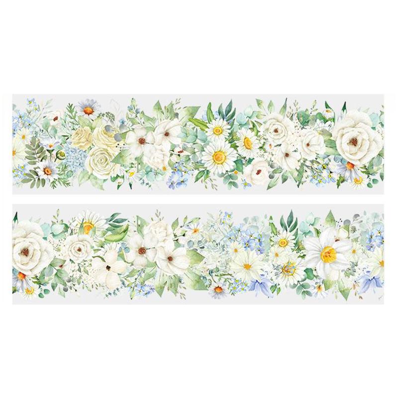 

1 Pcs / Set PET Tape Waterproof Flowers Plant Series Rose Butterfly Decoration Background Collage Material Scrapbooking Tape