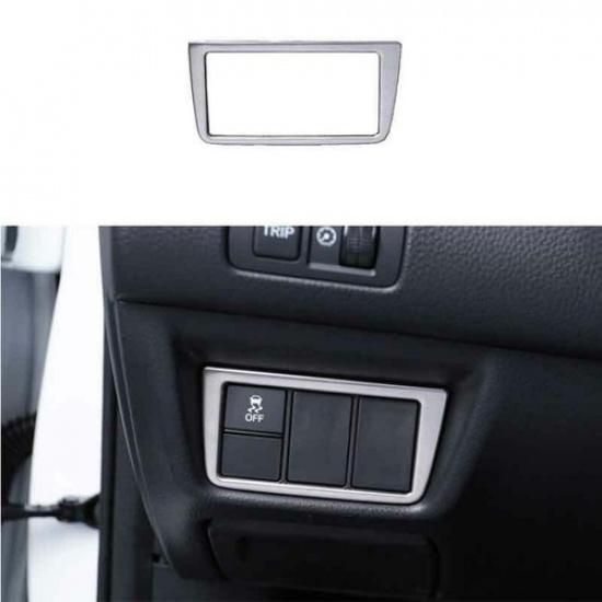 For Honda Accord 2018 - Silver Steel Headlight Switch Control Frame Trim