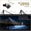 UrbanMingle Powerful Headlamp [2 Pack], LED Head Torch USB Rechargeable 200 Less