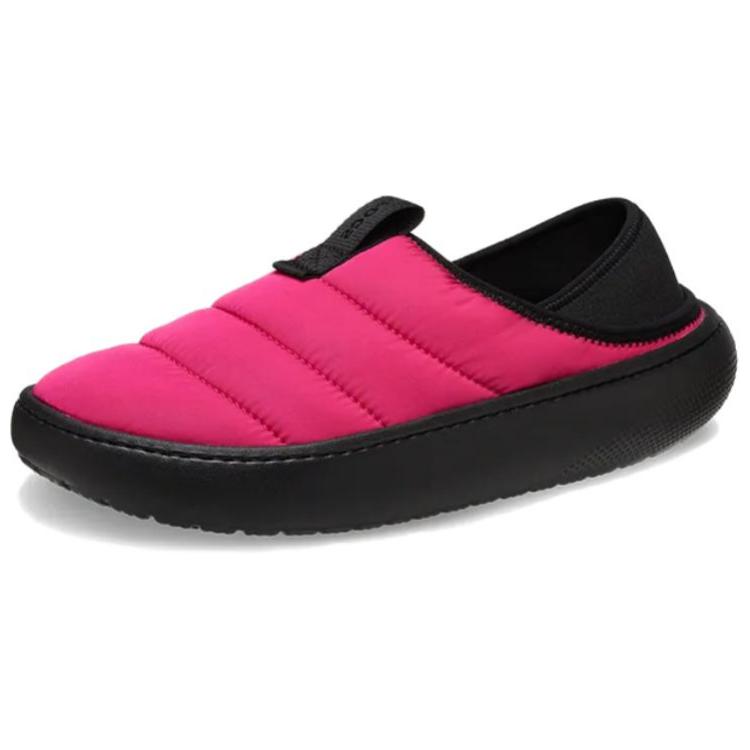 Crocs Classic Puff Moc Pink Black Unisex 210706-6ZT
