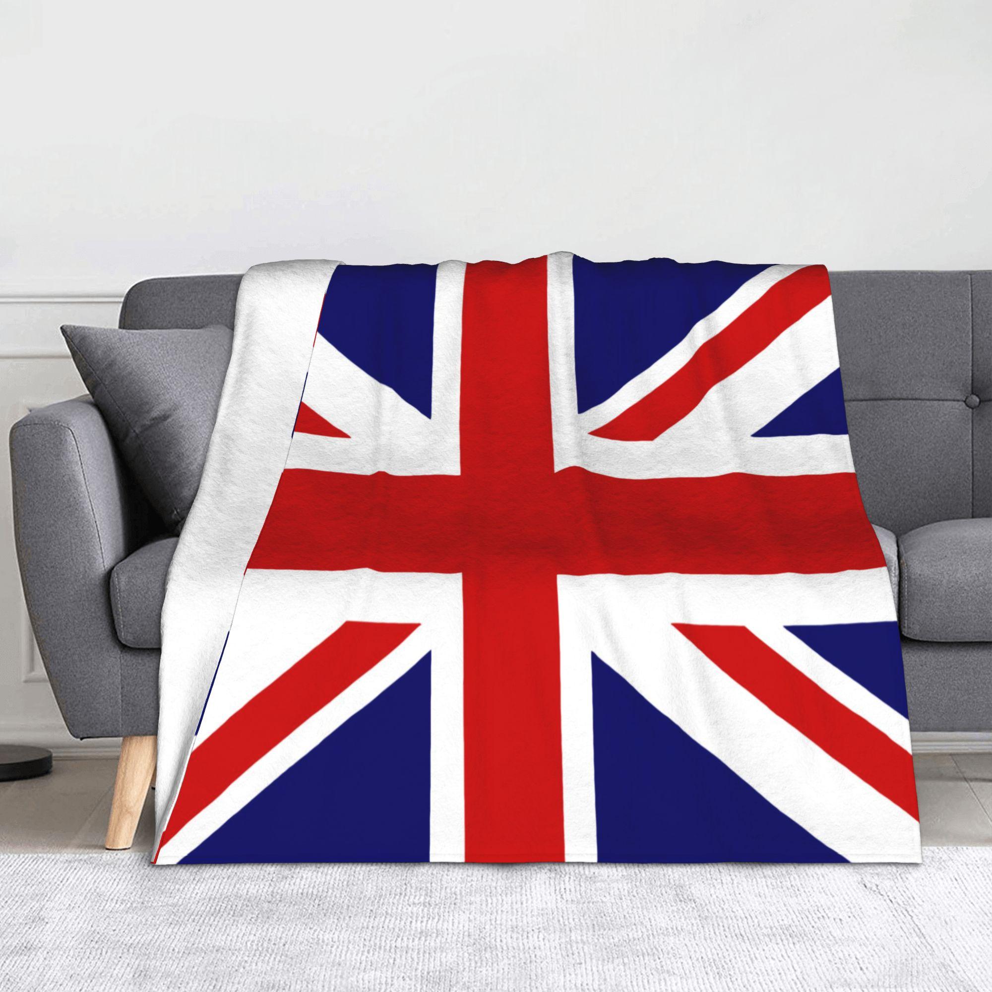 

British Flag Blanket UK Flag Great Britain United Kingdom Awesome Warm Throw Blanket for Bedspread Spring/Autumn 100x150cm