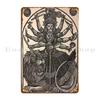 Maa Durga Göttin Shakti Metallschild Club Club Kneipe Gedruckt Retro Blechschild Poster