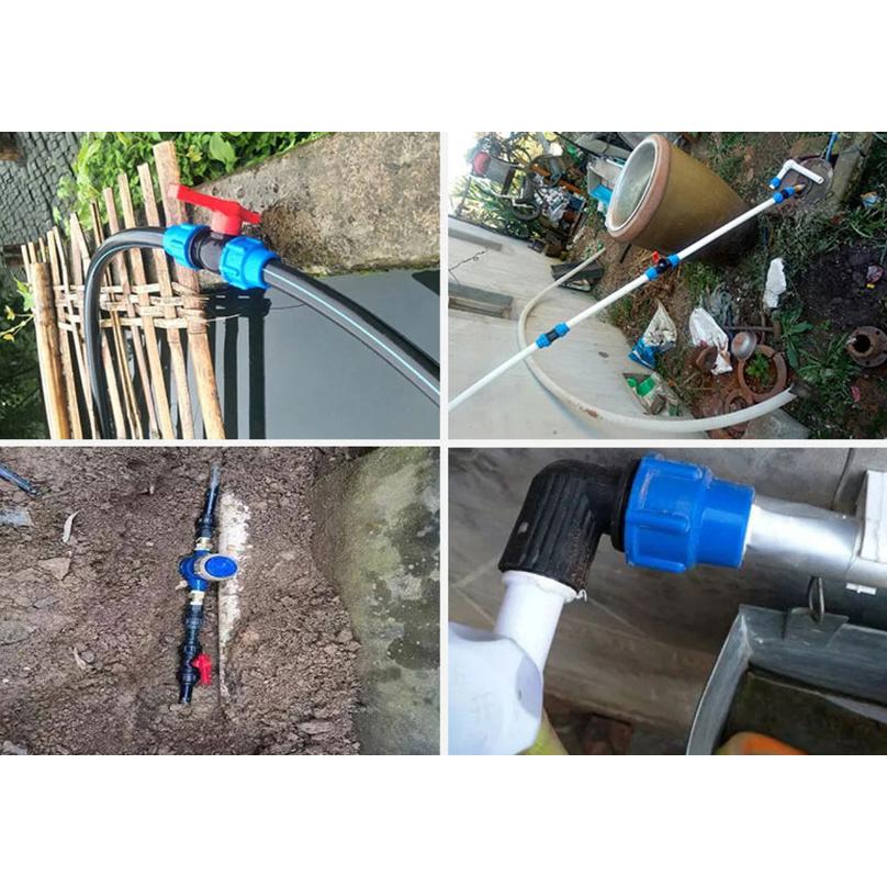 20mm PVC PE Tube Tap Water Splitter Plastic Quick Valve Connector Garden Agriculture Irrigation Water Pipe Fittings