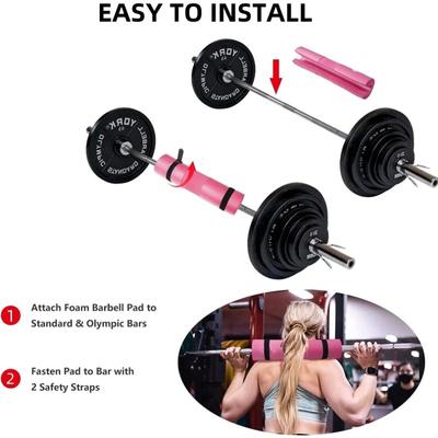 Barbell Pad Set Gym Lifting Straps Hip Thrust Pads Powerlifting Deadlift Gym Ankle Strap Booty Band Men Women Home Gym Workout
