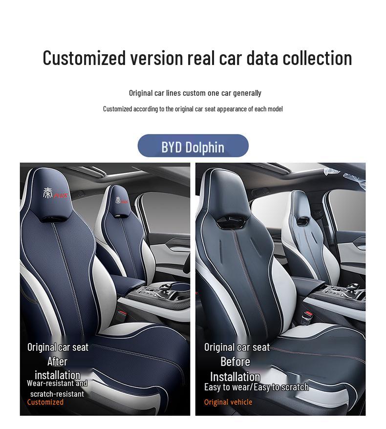 BYD Qin PLUS Leather Seat Covers - All-Season, Universal Fit, Full Surround