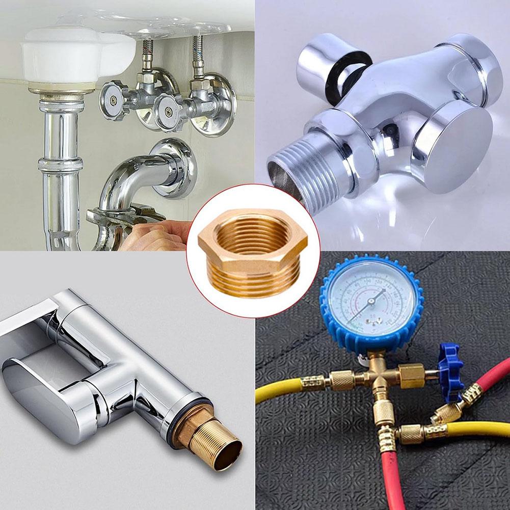 Pipe Installation Brass Reducer Adapter Brass Reducer Adapter Fitting Brass Thread Connector 1 Inch To 3 4 Inch Reducer