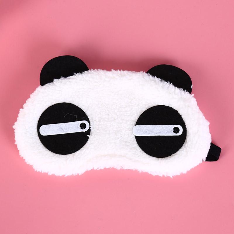 Cute Cartoon Face White Panda Eye Mask Eyeshade Shading Sleep Cotton Goggles Eye Mask Sleep Mask Eye Cover Health Care 3 Styles