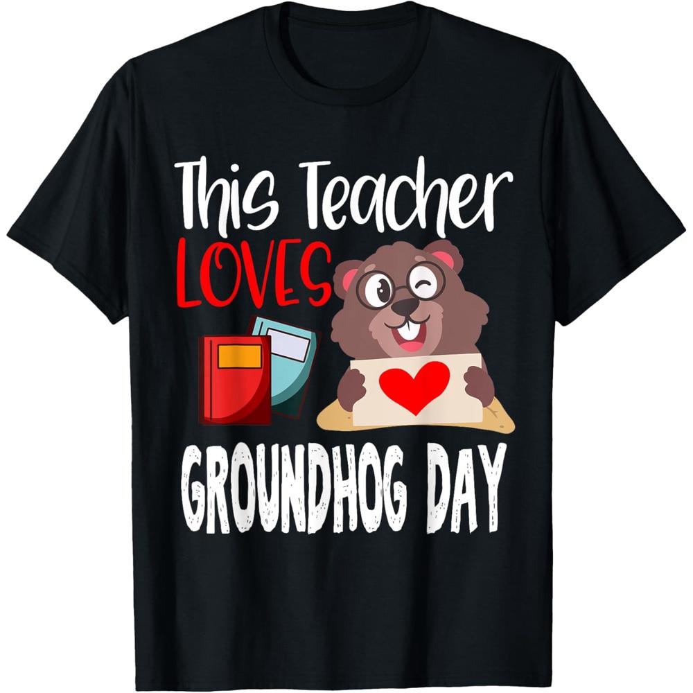 Groundhog Day Teacher 2023 Cotton Men T Shirt