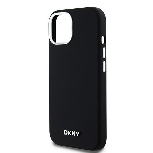 Dkny Dkhmp15Ssmchlk Iphone 15 / 14 / 136.1 Czarny/Black Hardcase Płynny Silikon Małe Metalowe Logo Magsafe