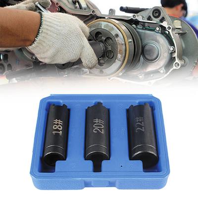 Starter Disk Removal Tool Motorcycle Clutch Nut Removal Motorcycle Repair Wrench Tool Auto Accessories 18mm 20mm 22mm Four-claw Sleeve 3 PCS