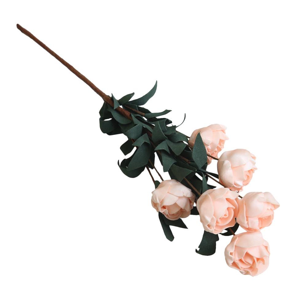 Flori artificiale PE False Trandafir Floral Buchet Mireasă Hortensie Decor