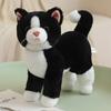 25CM Simulation Cat Doll Stuffed Animal Lifelike Pet Cat Toys Home Ornament Holiday Surprise Gift