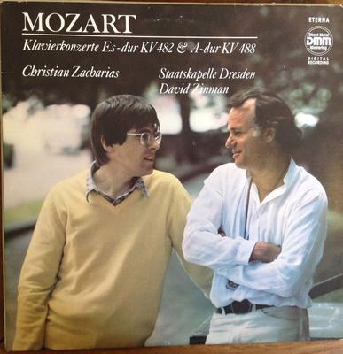 Disque Vinyle WOLFGANG AMADEUS MOZART CHRISTIAN   Concertos pour Piano Mi bémol Ré Kv 4 725047 ETERNA 1987 Allemand Classique d'occasion