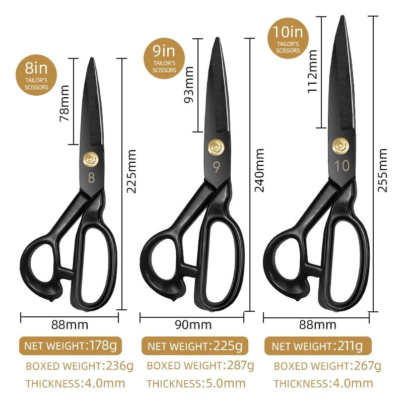 8-12 Inch Cutting Scissors Sewing Cutting Metal Large Scissors Leather Cloth DIY Sewing Supplies Household Thickening Scissors