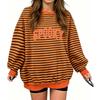 Women's Halloween Printed Neck Short Sleeve T-Shirt Casual Top
