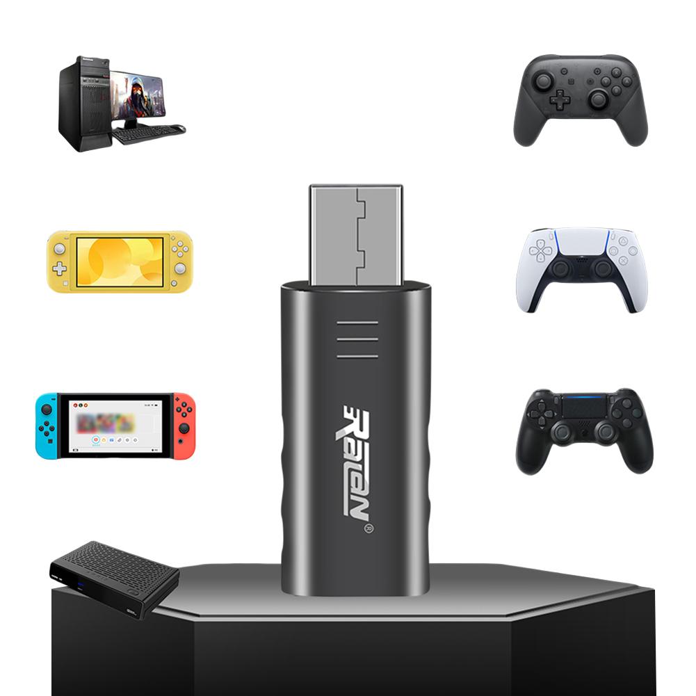 Controller PC Wireless Adapter USB Receiver BT 5.3 Wireless USB Adapter USB Wireless Controller Adapter for PS4 PS5 Controller nero
