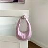 Korean Version Bright Surface Underarm Bag Fashion Fresh Solid PU Patent Leather Handbag Women's High-grade Sense Shoulder Bag