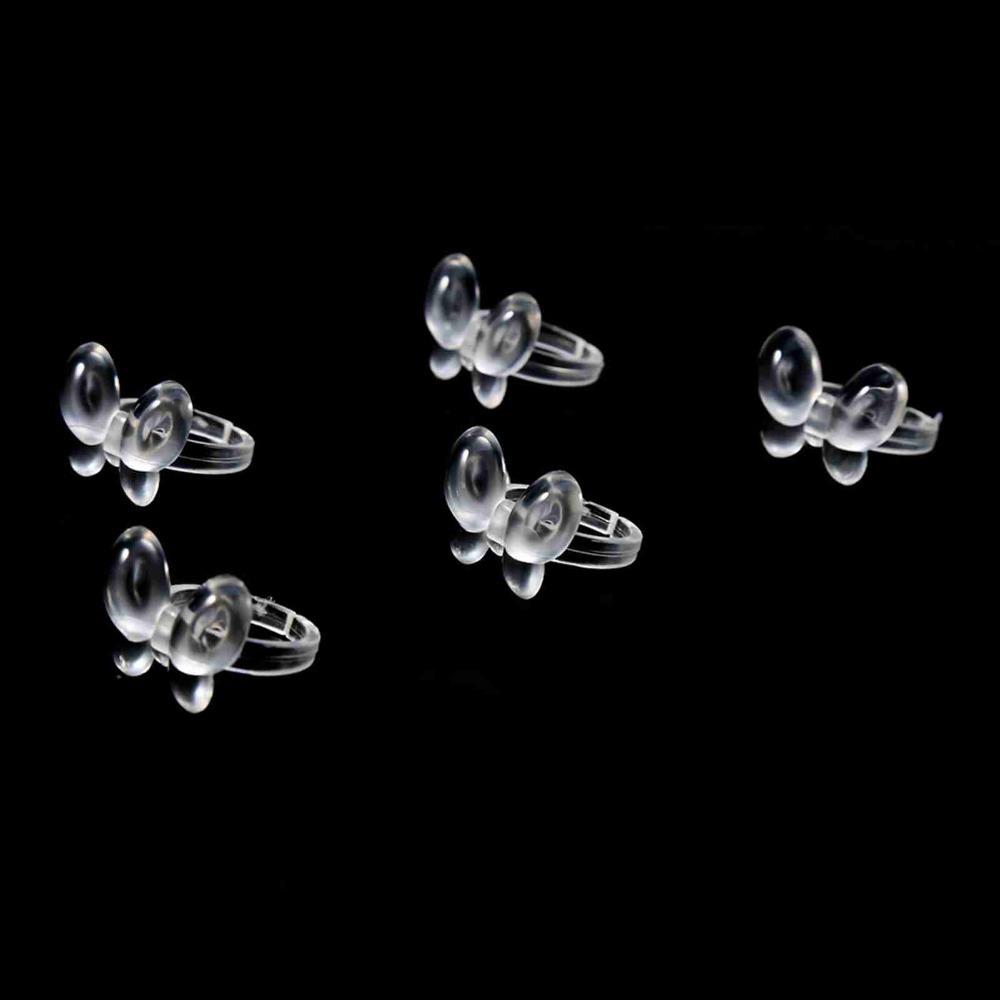 

50pcs Butterfly Nail Chart Ring Transparent Nail Display Ring Nail Art Display Tool Manicure Store
