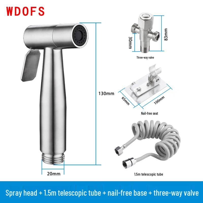 Kit de douchette de bidet en acier inoxydable 304
