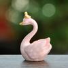 Ozdoba Labuť Krásná Mikro Krajinná Figurka Panenka DIY Dekorace na Dort Simulace Koruna Labuť Figurka Pryskyřice Zvířecí Model Vánoční Svatba Dárek