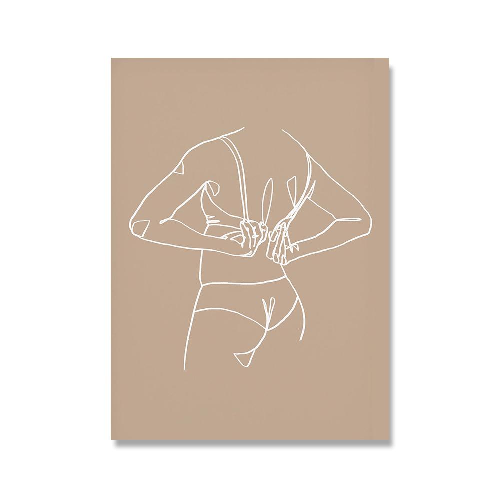 

Обнаженная линия боди-позитив искусство женщины плакаты расширения прав и возможностей феминистские стены книги по искусству печать на холсте картины для декора гостиной 21x30cm No Framed фиолетовый