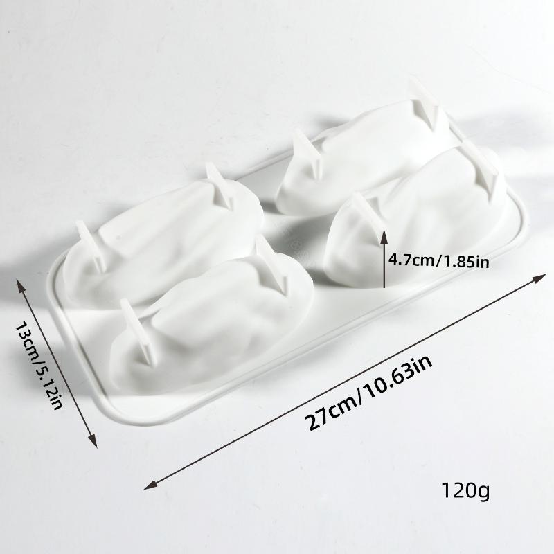 Reusable Non-Stick Silicone Baking Mold 4/12 Cavity Food Safe Mould for Pecan Nut Chocolate Candy Dessert Making