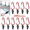 20/10pcs Hook Plastic Windproof Clamp Set Survival Grommet Tent Clips Buckle Awning Tarp Fixed Outdoor Camping Tent Accessories