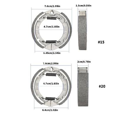Motorcycle Brake Pad Shoe Replacement Parts for Electric Scooter Electric Scooter Front Drum Electric Scooter Brake Shoe